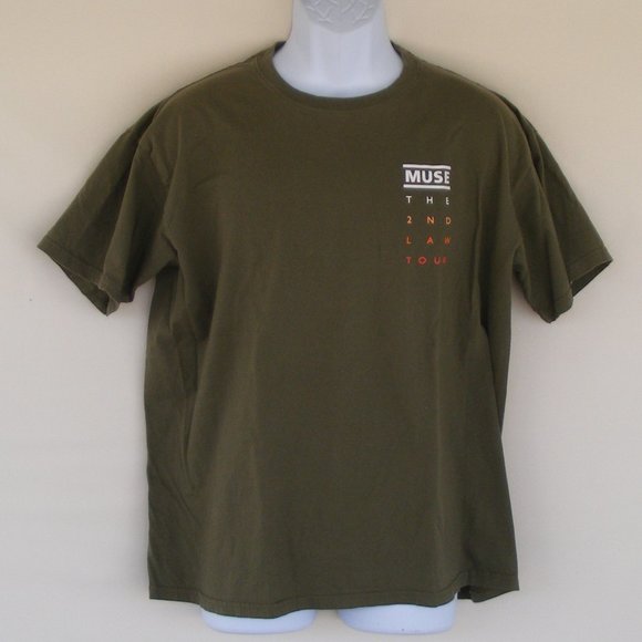 Gildan Other - MUSE Local Crew Tshirt XL 2nd Law Tou, Olive Green